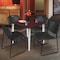 Regency Kahlo Square Table & Chair Sets, 36 W, 36 L, 29 H, Wood, Metal, Polypropylene Top, Mahogany TPL3636MHCM44BK - alternate 1